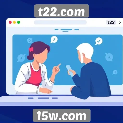 Recursos de interação em t22.com para jogadores